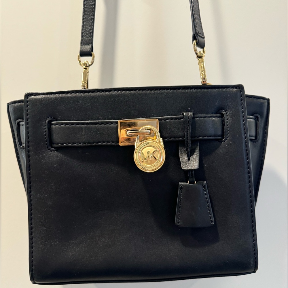 Michael Kors Black Leather Satchel